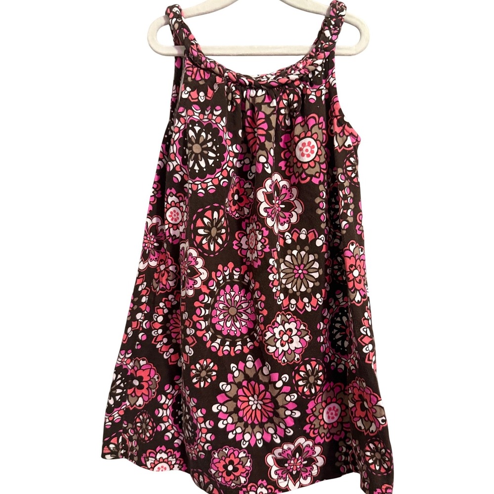 Jillians Closet Girls‎ Dress Floral Print Brown Pink Sleeveless Kids Size 2T